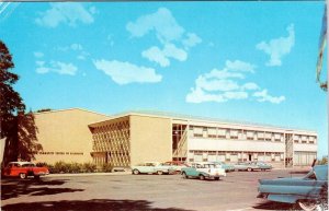 Milwaukee, WI Wisconsin JEWISH COMMUNITY CENTER 50's Cars 1959 Judaica Postcard
