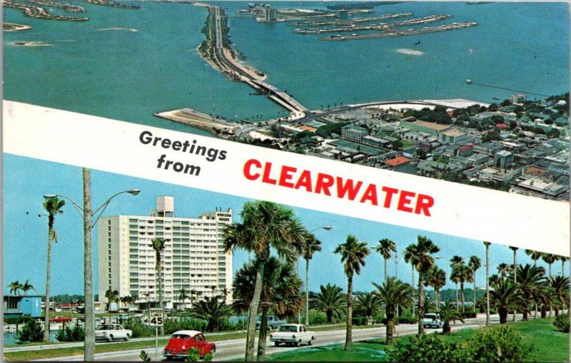 Florida Greetings From Clearwater Split View