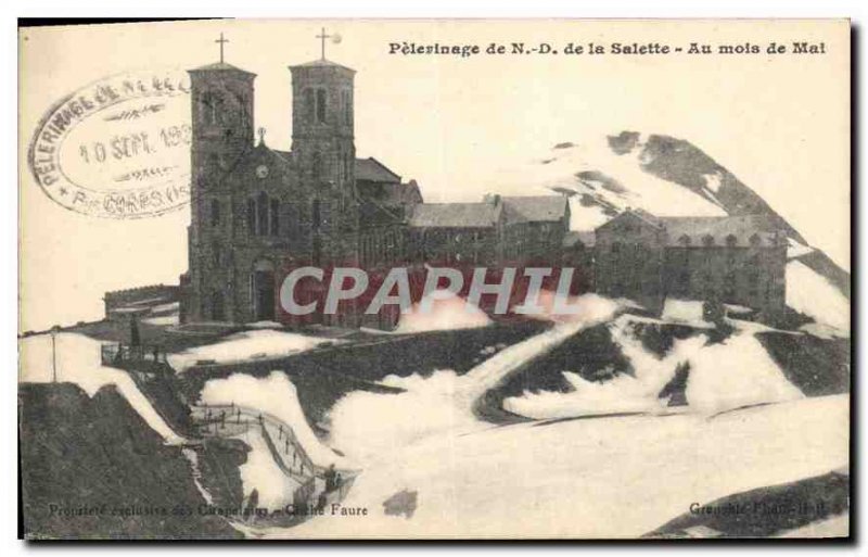 Postcard Old Pilgrimage N D Salette in May