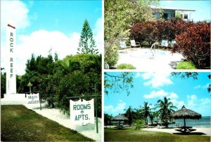 Key Largo, FL Florida  ROCK REEF RESORT  Hot Tub~Beach Tiki Huts  4X6 Postcard