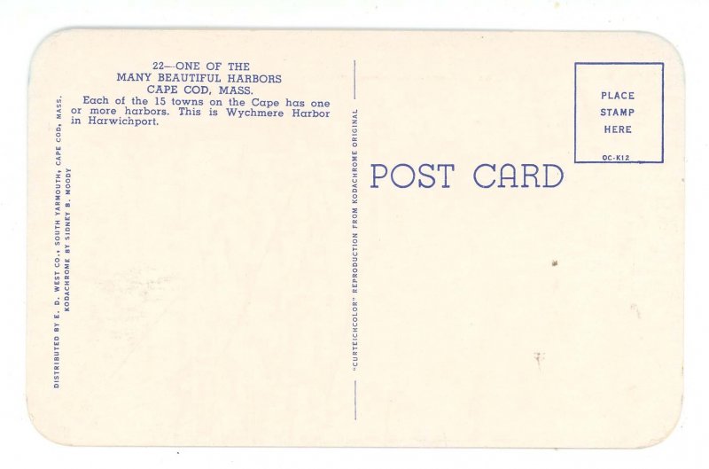 MA - Cape Cod, Harwichport. Wychmere Harbor