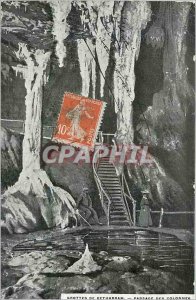 Old Postcard Caves Betharram Columns Passage