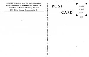 Postcard - Advertising - Columbia , SC - Eckerd's Drug Store - COUNTER