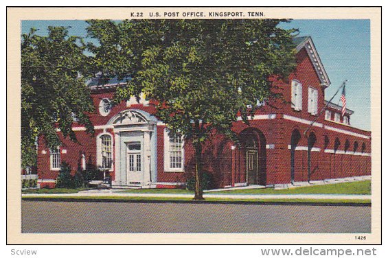 US Post Office, Kingsport, Tennessee, 1930-40s