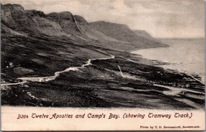 South Africa Twelve Apostles and Camps Bay Tramway Track Vintage Postcard C078