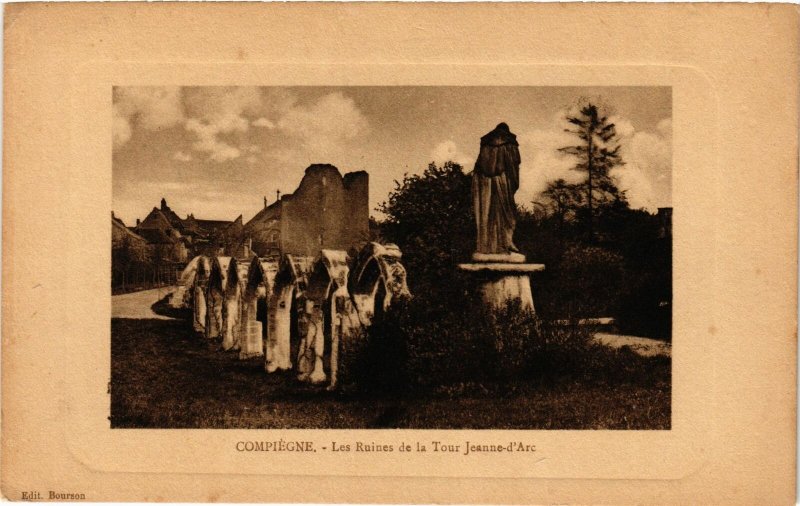 CPA Compiegne- Les Ruines de la Tour Jeanne d'Arc FRANCE (1008950)