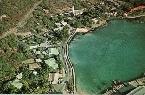 Postcard AERIAL VIEW SCENE Kailua Kona Hawaii HI AJ4634