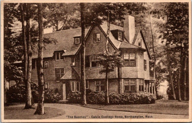 Massachusetts Northampton Beeches The Calvin Coolidge Home 1936