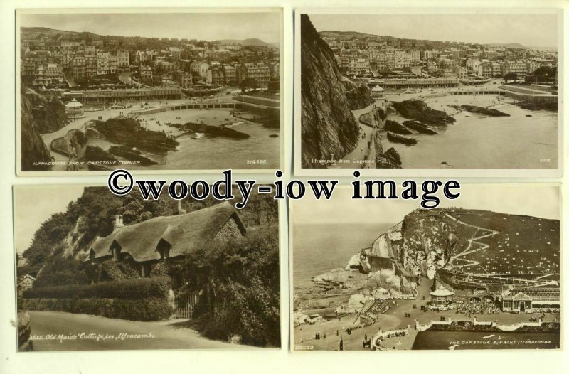 bu040 - Ilfracombe , Devon - 12 Photographic Postcards 5.5 x 3.5