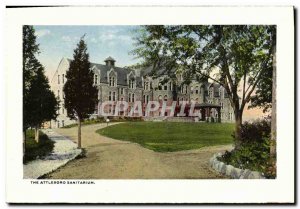 Old Postcard The Sanitarium The Attleboro Bigney County Street building