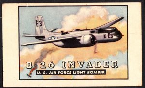 Topps B-26 Invader light bomber trading card