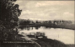 Long Island New York NY Cutchogue Fleet's Neck Vintage Postcard