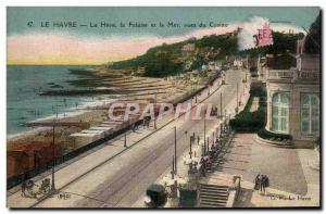 Old Postcard Le Havre The Heve Cliff and Sea Views Casino