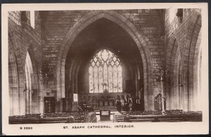 Wales Postcard - Interior of St Asaph Cathedral    RS2573