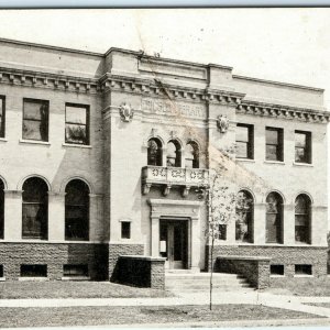 Pre-1907 UDB Boone, IA Erickson Library Litho Photo Card Ericson Building A14