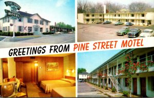 South Carolina Spartanburg Greetings From Pine Street Motel 1978