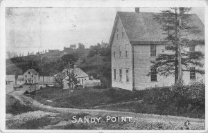 Sandy Point New Jersey Road Scenic View Vintage Postcard AA53539