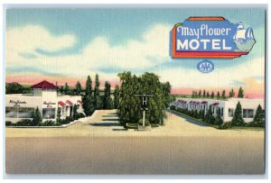 c1940's Mayflower Motel Restaurant Building Albuquerque New Mexico NM Postcard