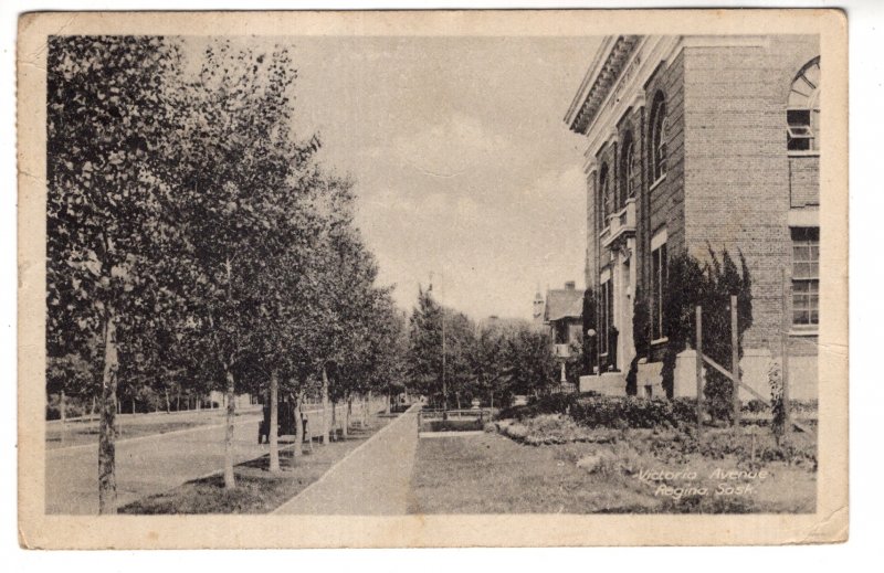Victoria Ave Regina, Saskatchewan, Used 1922 Tugaske Cork Cancel