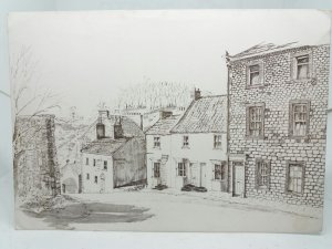 Richmond North Yorkshire Vintage Sketch Drawing Art Postcard