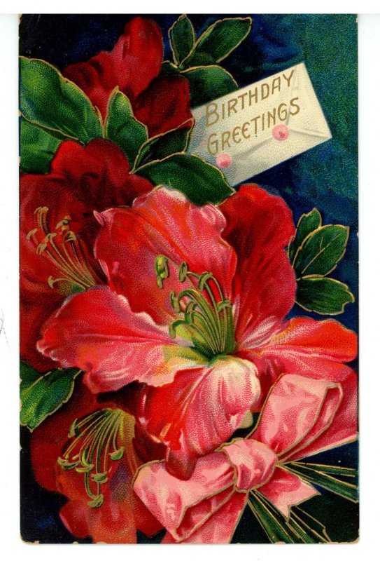 Greeting - Birthday  (gold Highlights