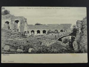 Portugal CRATO Ruinas interior do castello Old Postcard by F.A Martins of Lisboa