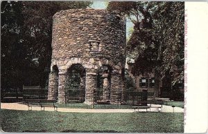 Postcard TOWER SCENE Newport Rhode Island RI AJ1937