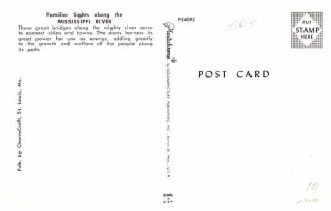 Postcard BRIDGE SCENE St. Louis Missouri MO AP1398