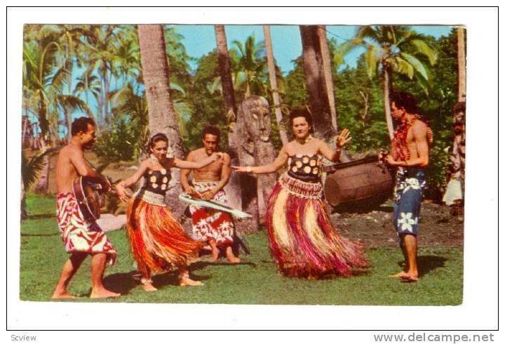 Island dancers , Fiji, 40-60s