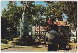Monument of Faith, Palace of Weapons, Artist Painting a Canvas, QUEBEC CITY, ...