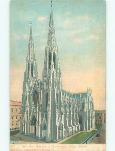 Unused Pre-1907 ST. PATRICK CHURCH SCENE Manhattan New York NY p5440