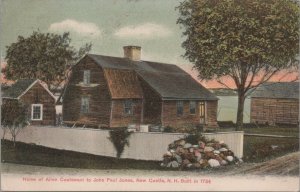 Postcard Home Allen Coatswani to John Paul Jones New Castle NH