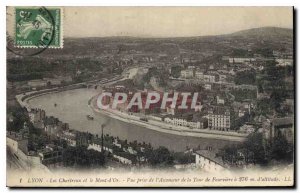 Old Postcard Lyon Chartreux and the Golden Mount View from the Lift Tower of ...