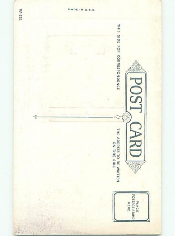 Divided-Back CHRISTMAS SCENE Great Postcard W9984