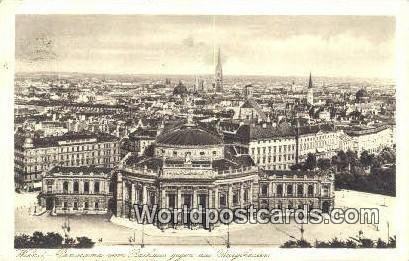 Rathaus gegen das Brugtheatre Wien - Vienna Austria 1929 