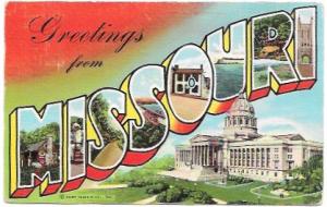 Greetings From Missouri. Washington # 804.