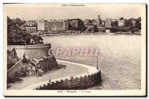 Old Postcard The Emerald Coast Dinard Beach