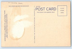 Meeting Of The Atlantic Pacific The Kiss Of Oceans Map Panama Canal Postcard