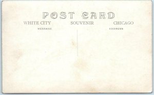 RPPC  Studio Photo WHITE CITY, CHICAGO Souvenir  Group Photo ca 1910s  Postcard