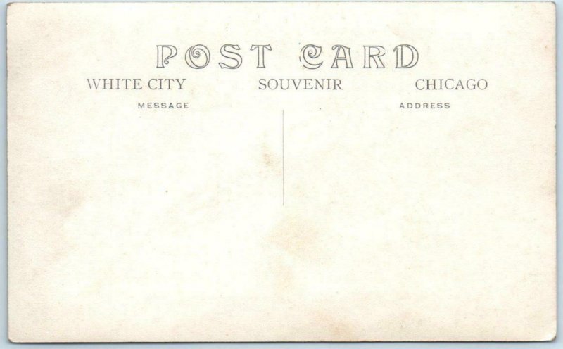 RPPC  Studio Photo WHITE CITY, CHICAGO Souvenir  Group Photo ca 1910s  Postcard