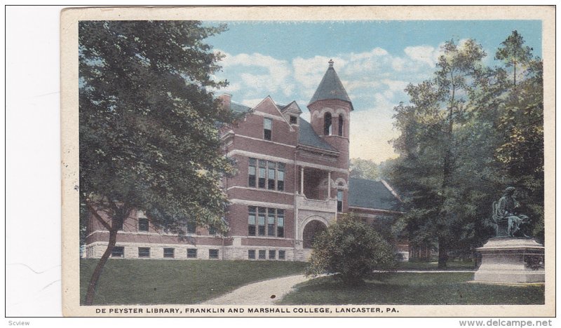 Exterior,  De Peyster Library Franklin and Marshall College,  Lancaster,  Pen...