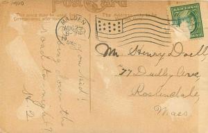 C-1910 Winchester Square Pleasant Street Postcard Massachusetts 1747