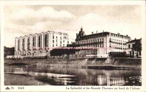 Modern Postcard Dax Splendid and large spa at the edge of & # 39adour