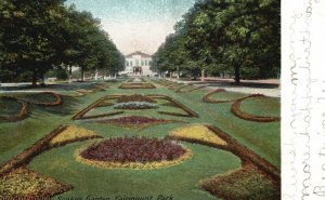 Vintage Postcard 1907 Sunken Garden Fairmont Park Philadelphia Pennsylvania PA