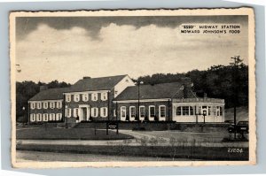 Bedford County Turnpike, Howard Johnson's, ESSO, Chrome Pennsylvania Postcard