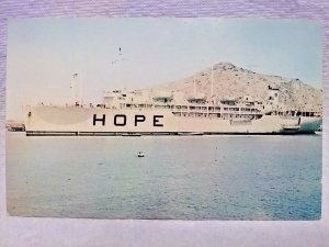 S.S. HOPE Ship PROJECT HOPE volunteer medical staff postcard written 1967  Postc