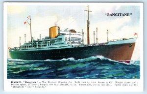 Ship New Zealand Shipping Company Rangitane Postcard