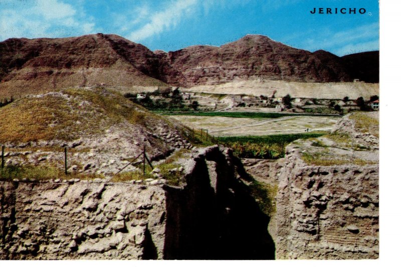 Vintage Postcard- Jericho View of the Mount of Temptation Jerusalem