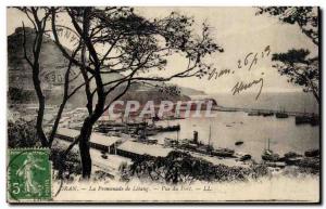 Algeria Oran Old Postcard The walk Letang port view