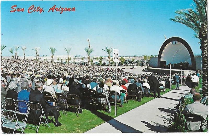 Sun City Arizona Entertainment at the Sun Bowl Mailed 1970